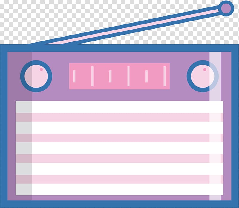 FM broadcasting Radio broadcasting, Radio cassette FM transparent background PNG clipart