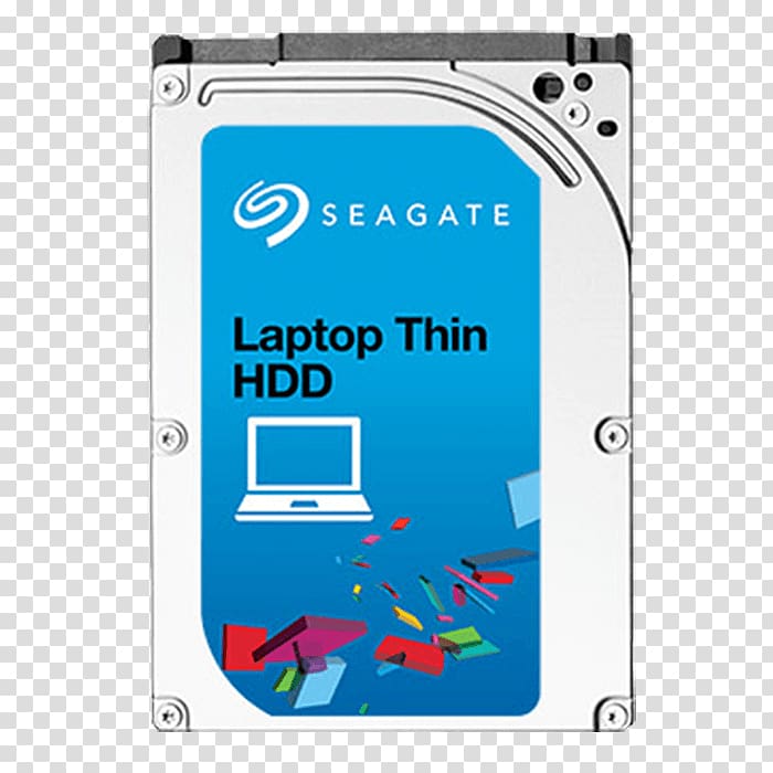 Seagate Laptop Thin HDD Serial ATA Hybrid drive Hard Drives, Laptop transparent background PNG clipart