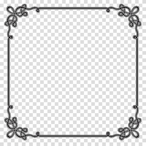 square black frame illustration, Borders and Frames Microsoft Word , Invitations decorative borders transparent background PNG clipart