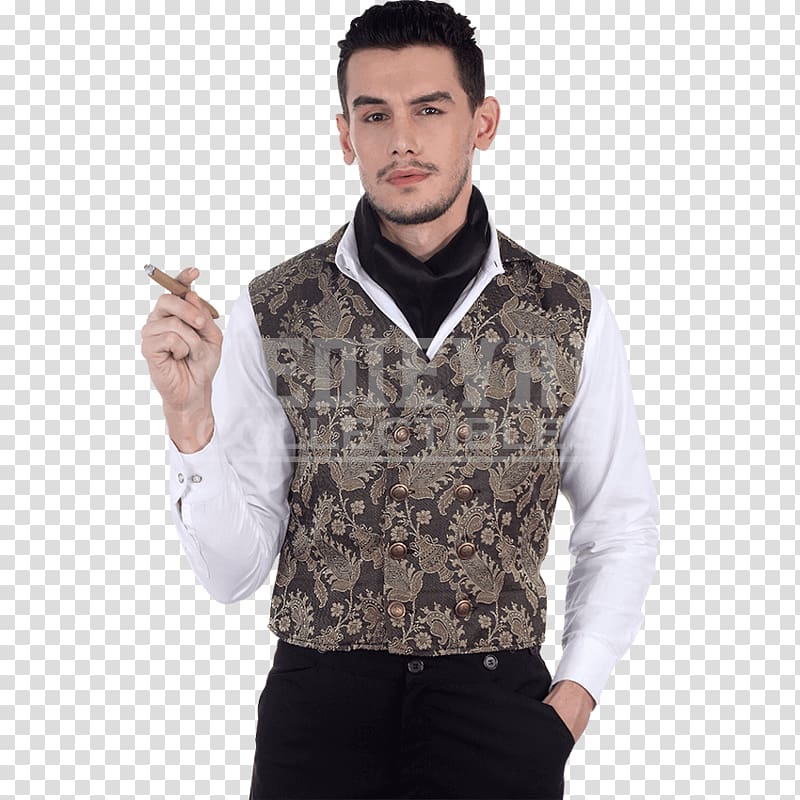 Gilets Waistcoat Clothing Steampunk Jacket, fashion waistcoat transparent background PNG clipart