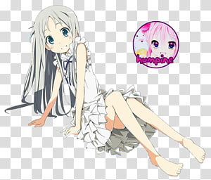 Free: Hanayamata Anime Icon, Hanayamata_v_by_Darklephise, five female anime  character transparent background PNG clipart 