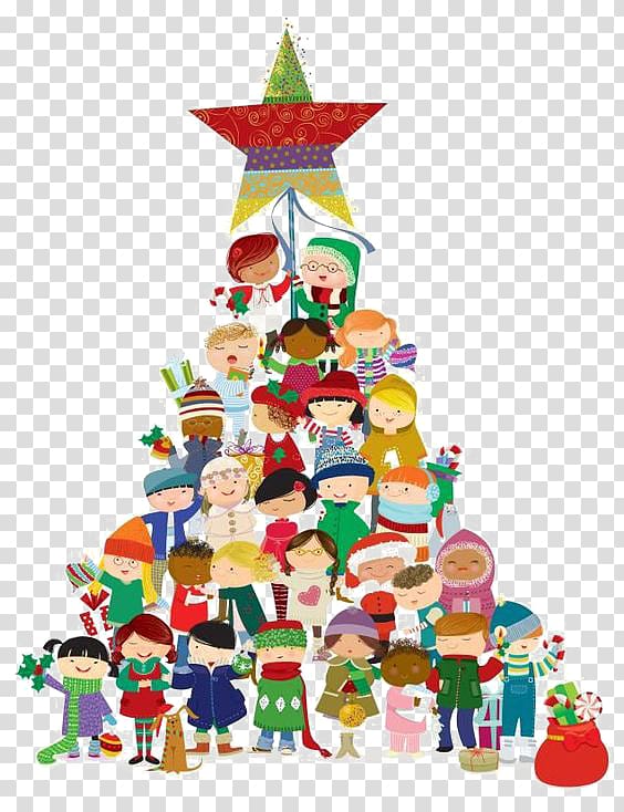Childrens Christmas Choir Childrens Christmas Choir Christmas carol childrens choir, Cartoon children collection transparent background PNG clipart