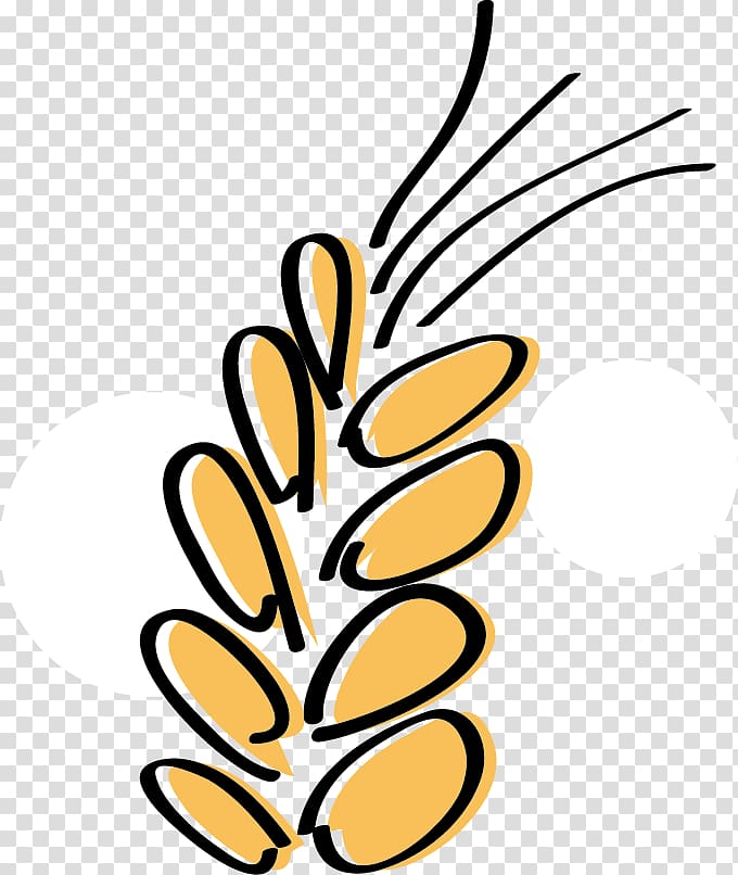 Common wheat Food Cartoon , Wheat flat pattern cartoon transparent background PNG clipart