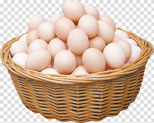 bundle of egg in brown wicker basket, Chicken egg Century egg, egg transparent background PNG clipart