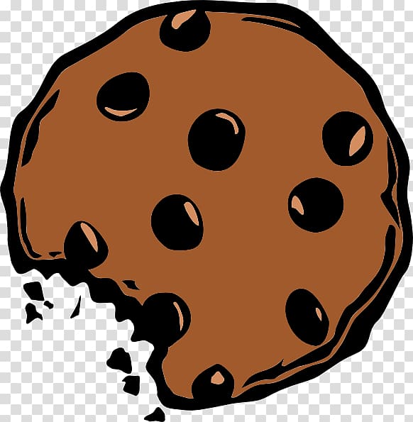 Chocolate chip cookie , Monster Eating transparent background PNG clipart