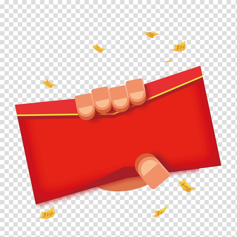 Red envelope Information Mobile phone, Holding a red envelope to facilitate the activities Free buckle elements transparent background PNG clipart