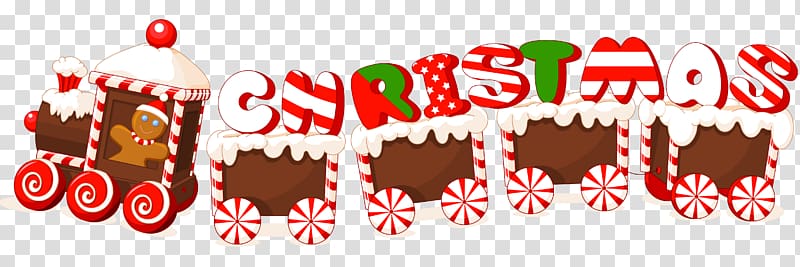 Christmas illustration, Merry Christmas Train Sign transparent background PNG clipart