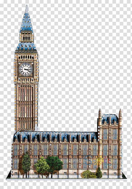 Big Ben Palace of Westminster Puzz 3D Jigsaw Puzzles Wrebbit, big ben transparent background PNG clipart
