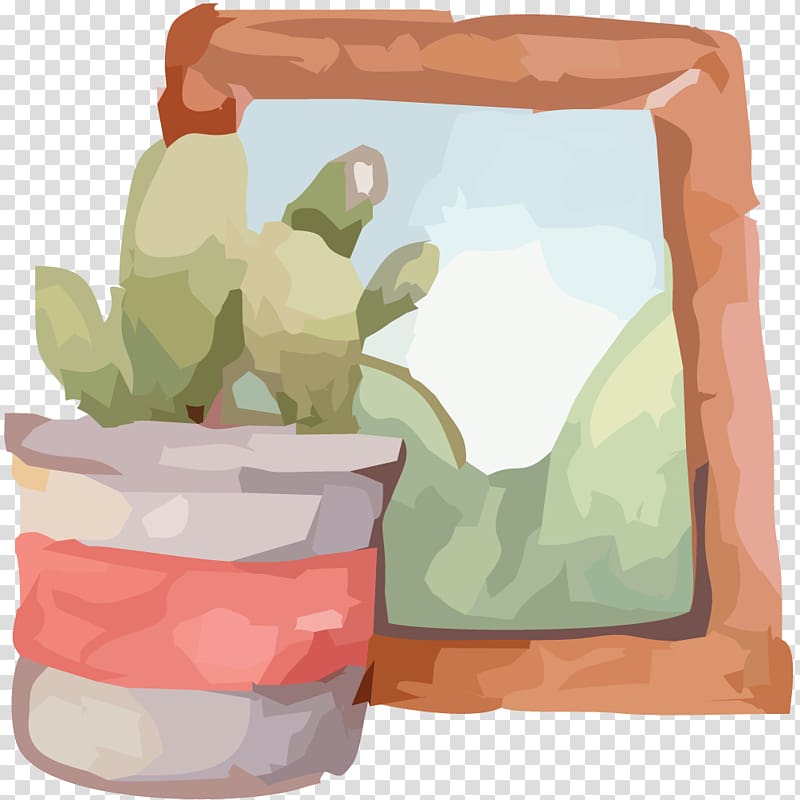 frame Illustration, Cactus and Frame transparent background PNG clipart