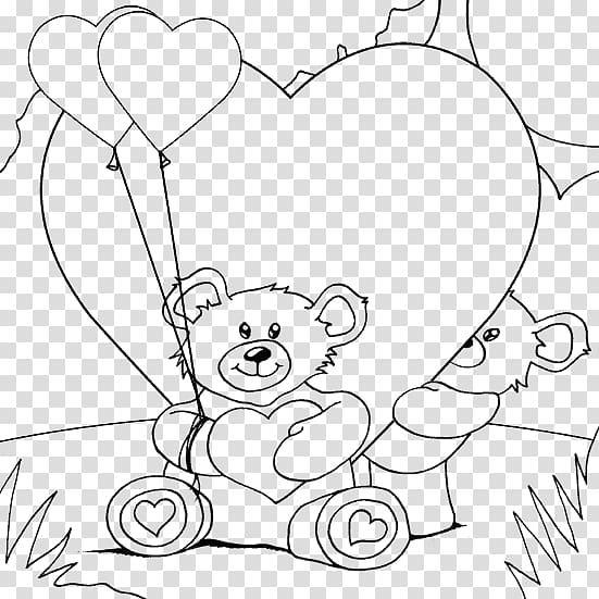 Colouring Pages Coloring book Valentine\'s Day Drawing , Valentines Day transparent background PNG clipart
