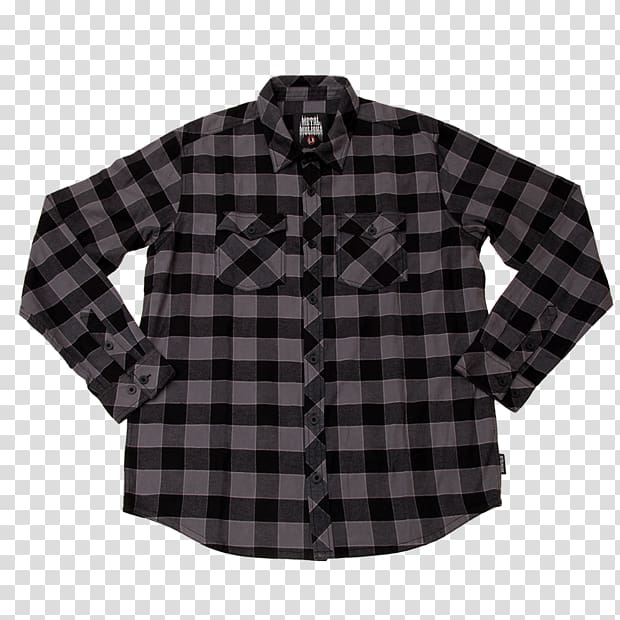 Hoodie Sleeve T-shirt Flannel Check, Metal Mulisha transparent background PNG clipart