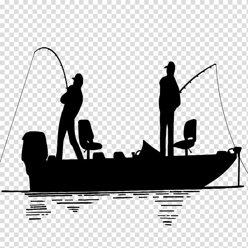 Two men fishing illustration, Bass fishing Wedding cake topper