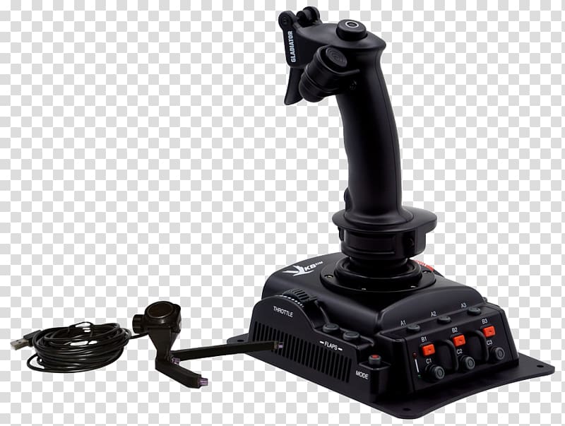 Joystick Game Controllers Saitek X52 Pro Flight System HOTAS Video game, gladiator transparent background PNG clipart
