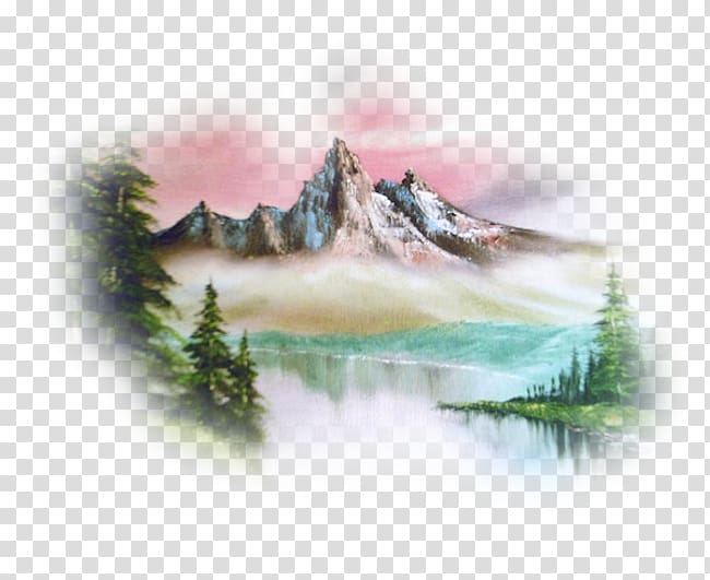 Watercolor painting Water resources Drawing Landscape, water transparent background PNG clipart