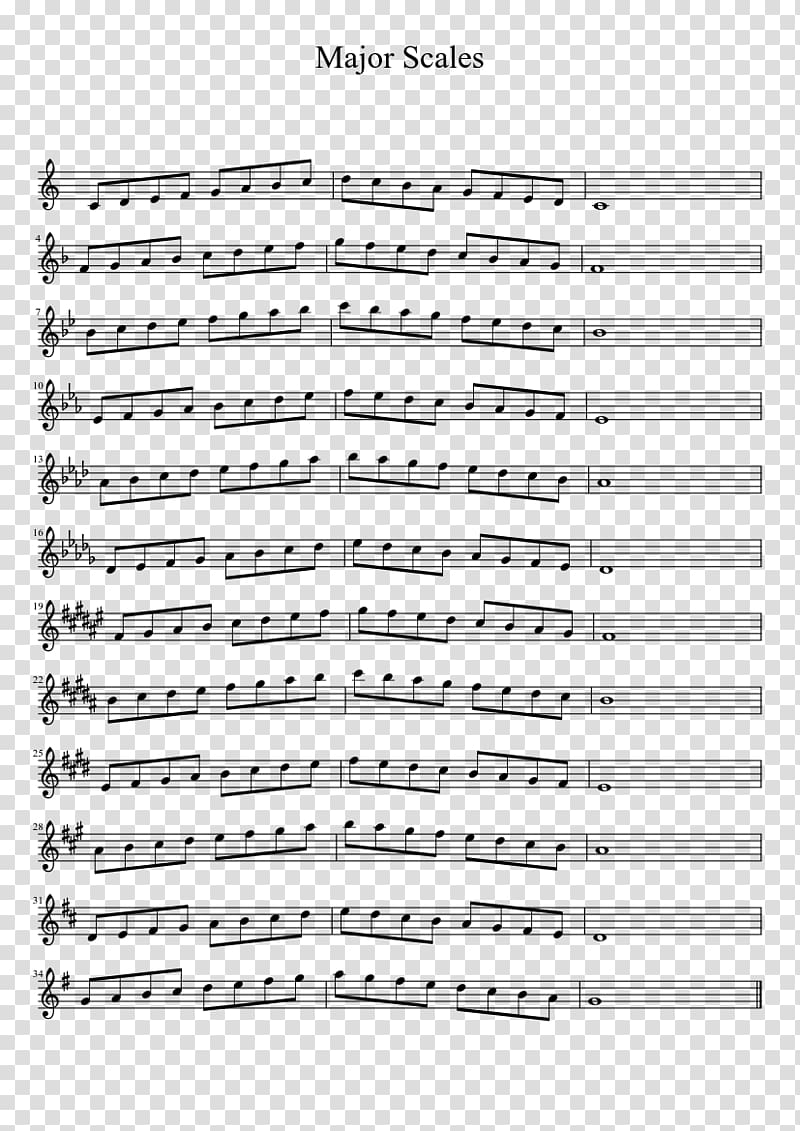 Sheet Music Clarinet Concert band Flat, sheet music transparent background PNG clipart