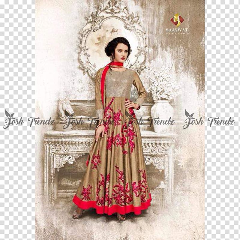 Georgette Anarkali Salwar Suit Shalwar kameez Textile Silk, salwar transparent background PNG clipart