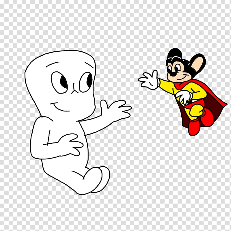 Casper Mighty Mouse Cartoon Baby Huey Comics, mighty mouse transparent background PNG clipart