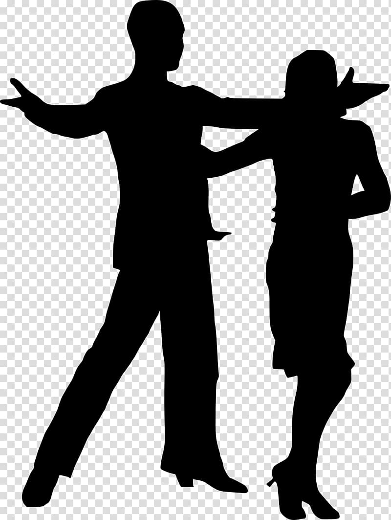 Silhouette Dance , couple transparent background PNG clipart