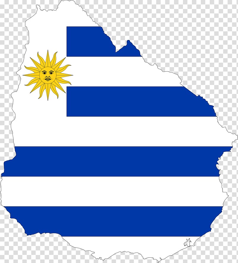 Flag of Uruguay Map, country transparent background PNG clipart