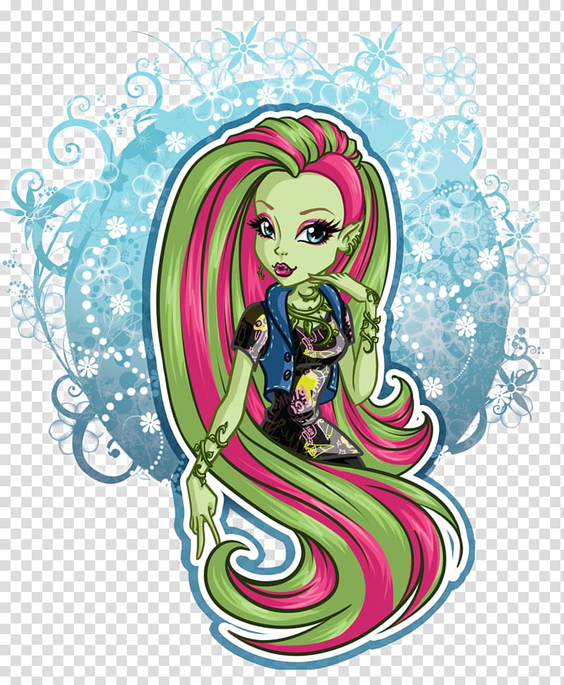 Monster High Drawing Doll Art, venus transparent background PNG clipart