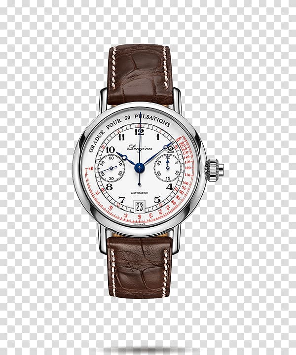 Chronograph Longines Automatic watch Movement, longines male watch brown watch watches transparent background PNG clipart