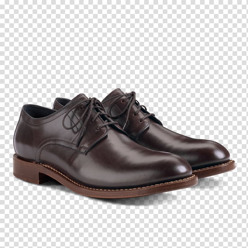 pair of black dress shoes, Pair Of Brown Leather Men Shoes transparent background PNG clipart