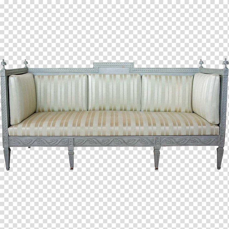Couch Gustavian style Design Table Chair, transparent background PNG clipart