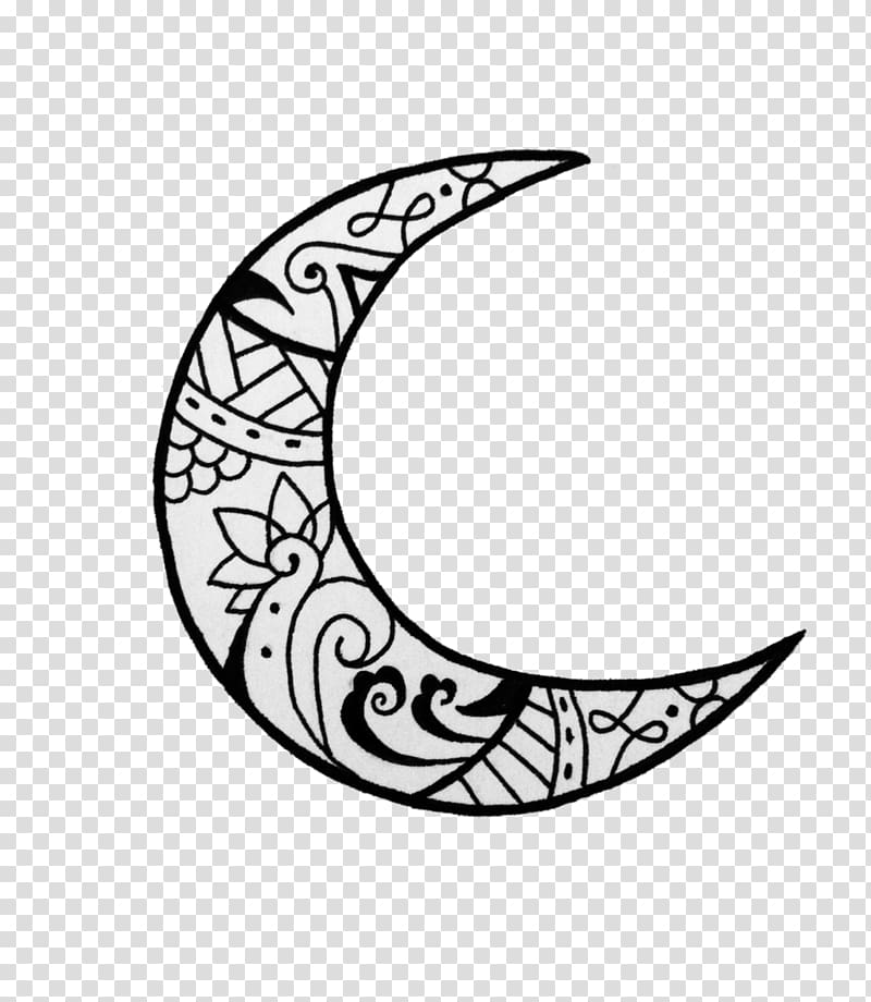 Moon Drawing Tattoo, tatto transparent background PNG clipart