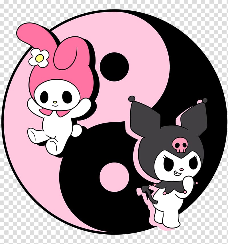 Kuromi Hello Kitty My Melody Animation, my melody transparent background PNG clipart