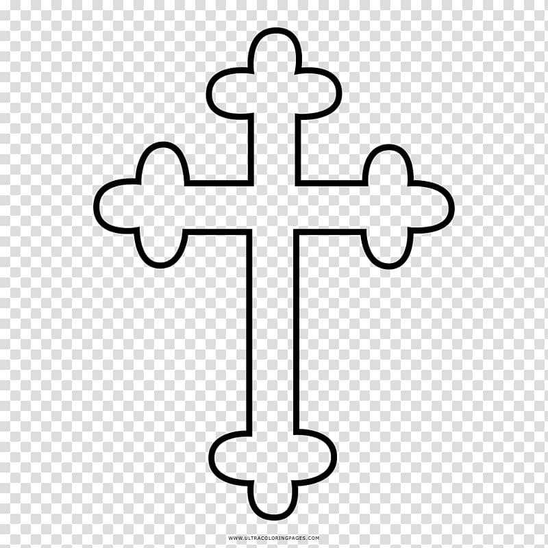 Cross Line art Drawing Crucifix Coloring book, painting transparent background PNG clipart