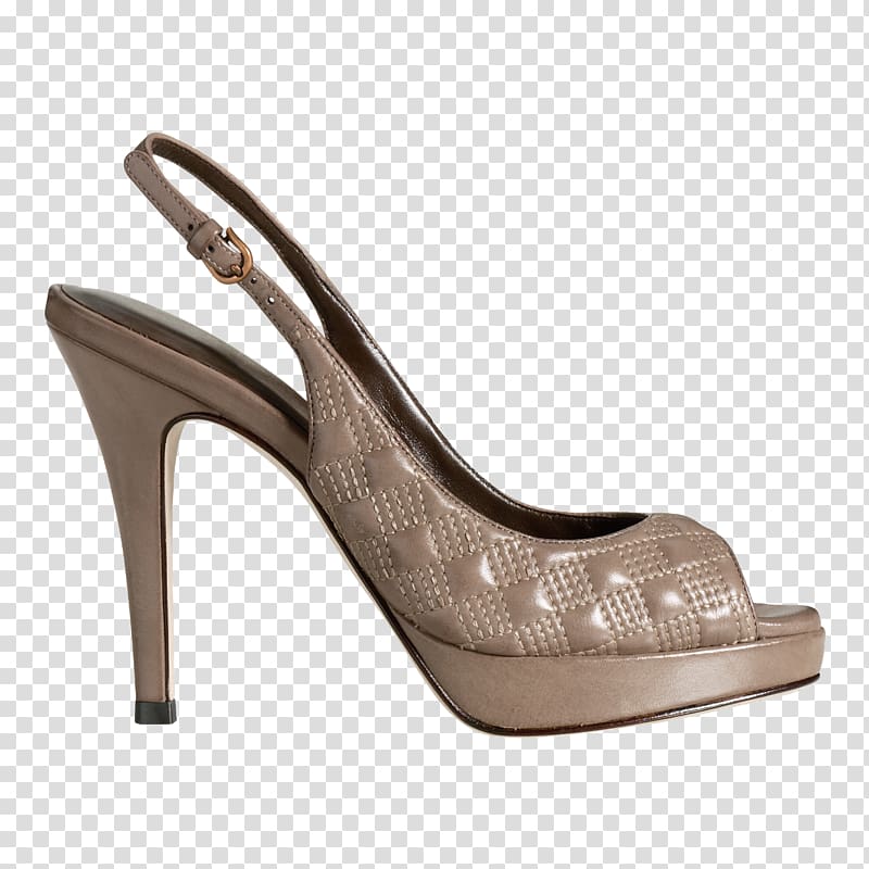 High-heeled shoe Sandal Slingback Footwear, closet transparent background PNG clipart