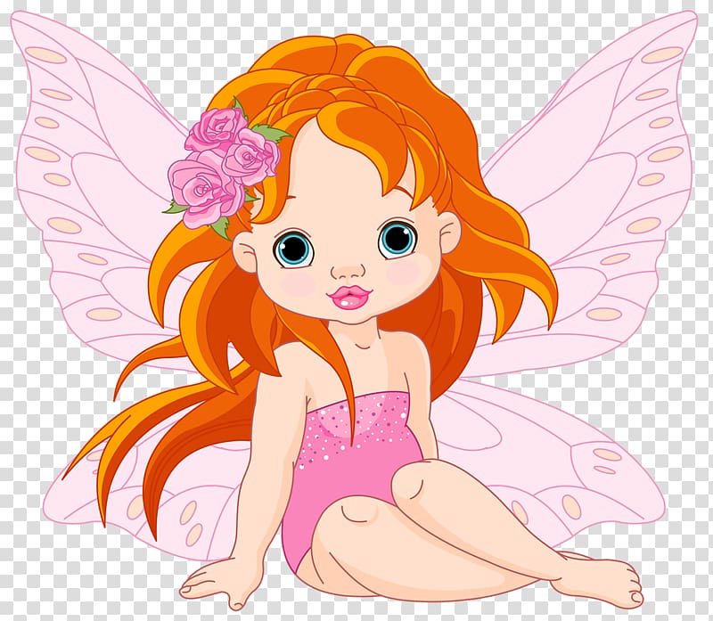 Cartoon Angel Illustration, Butterfly Elf transparent background PNG clipart