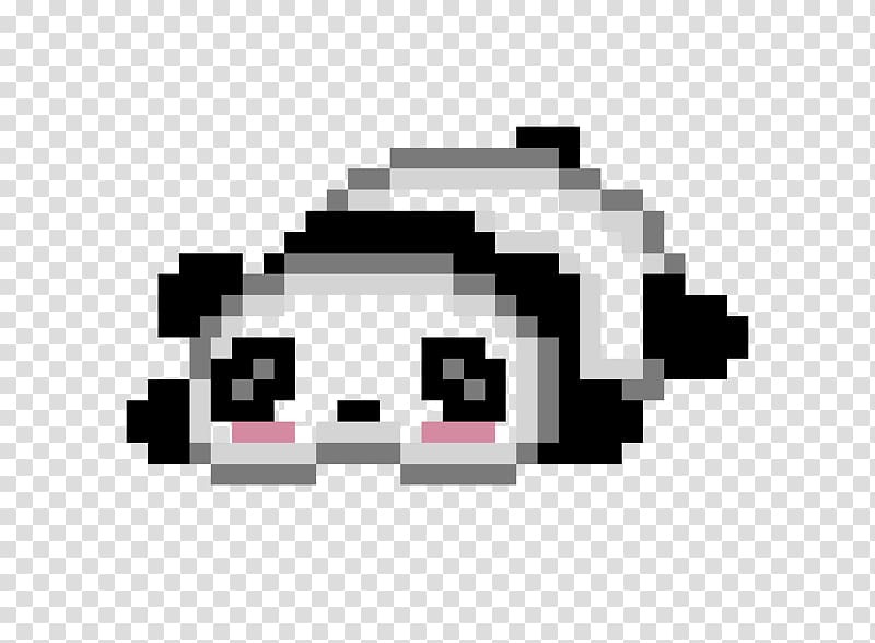 Pixel art Giant panda Bead, cute cat transparent background PNG clipart ...