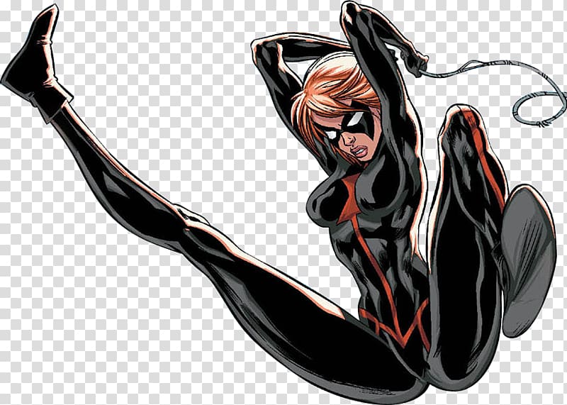 Black Widow Spider-Woman (Jessica Drew) Spider-Man Dr. Otto Octavius Ultimate Marvel, Black Widow transparent background PNG clipart
