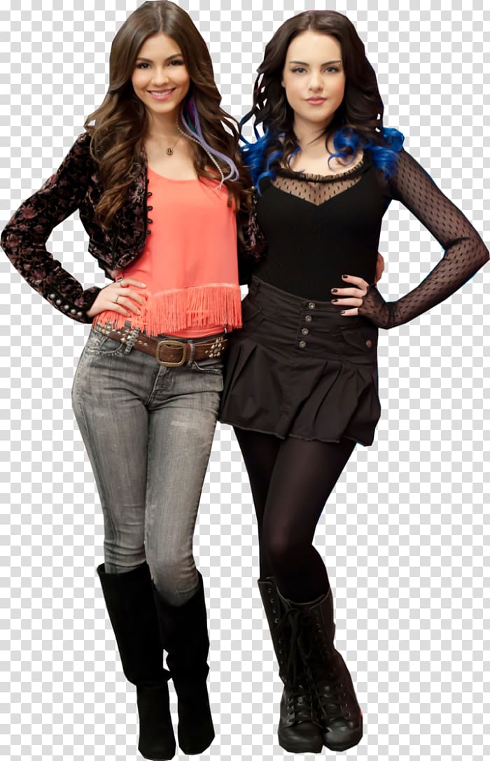 Elizabeth Gillies Victoria Justice Tori Vega Victorious Jade West, others transparent background PNG clipart