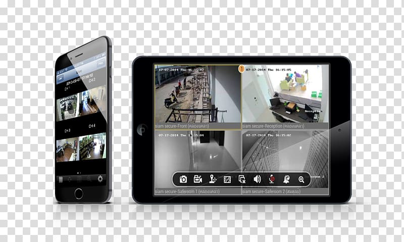 Closed-circuit television HDcctv Sharp Focus CCTV System Security, tablet phone transparent background PNG clipart