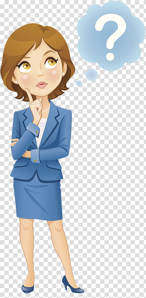 woman thinking clip art