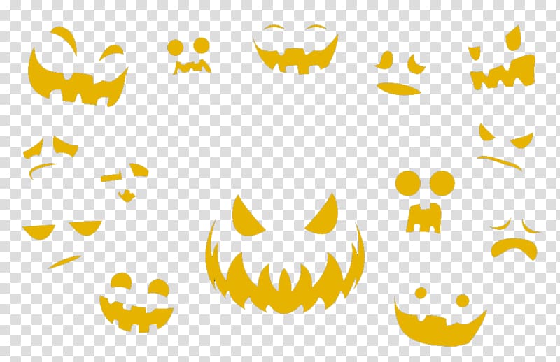 Yellow Area , Halloween elements pattern transparent background PNG clipart