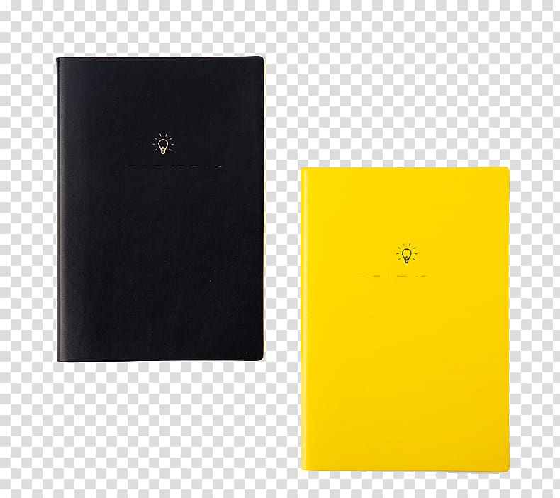 Yellow Google Computer file, Yellow black notebook transparent background PNG clipart