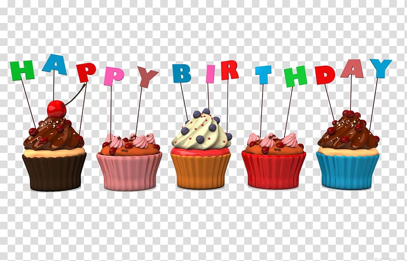 happy birthday cupcakes , Birthday cake Cupcake, Birthday Cake HD transparent background PNG clipart