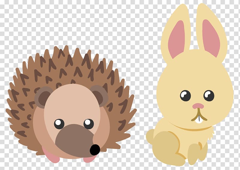 Hedgehog Rabbit Cartoon Scalable Graphics, Hedgehog animal bunnies transparent background PNG clipart