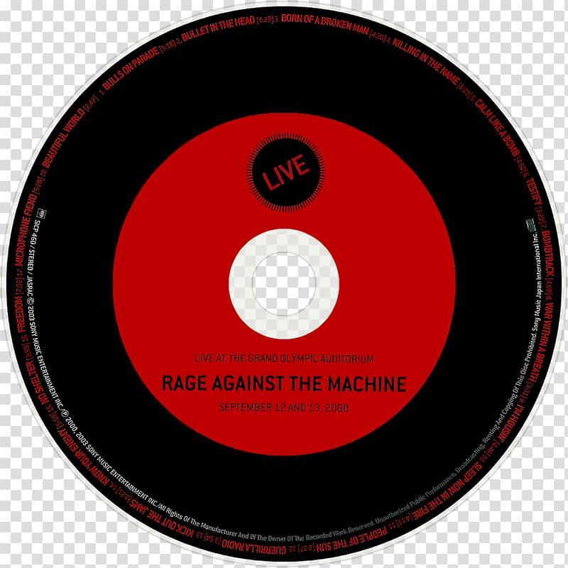 Rage Against The Machine The Battle Of Los Angeles Disco Cd