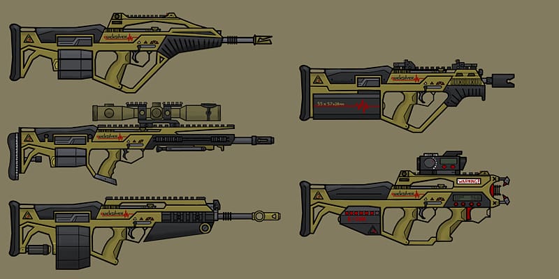 Firearm Weapon Assault rifle Air gun, assault rifle transparent background PNG clipart