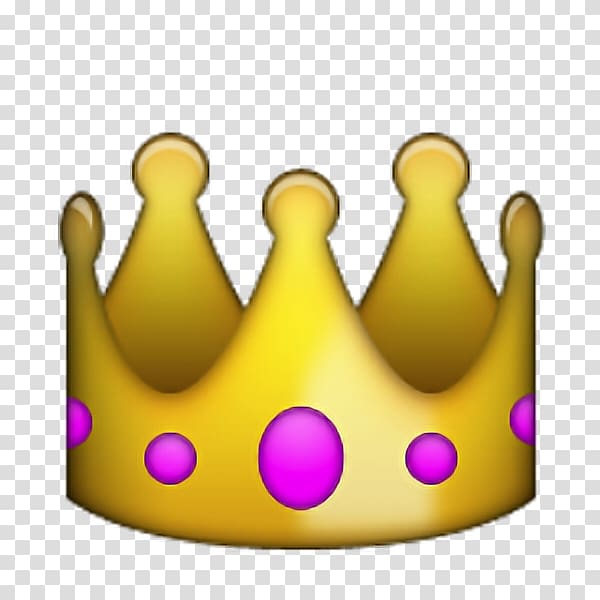 crown emoji , Apple Color Emoji iPhone Sticker Crown, corona transparent background PNG clipart