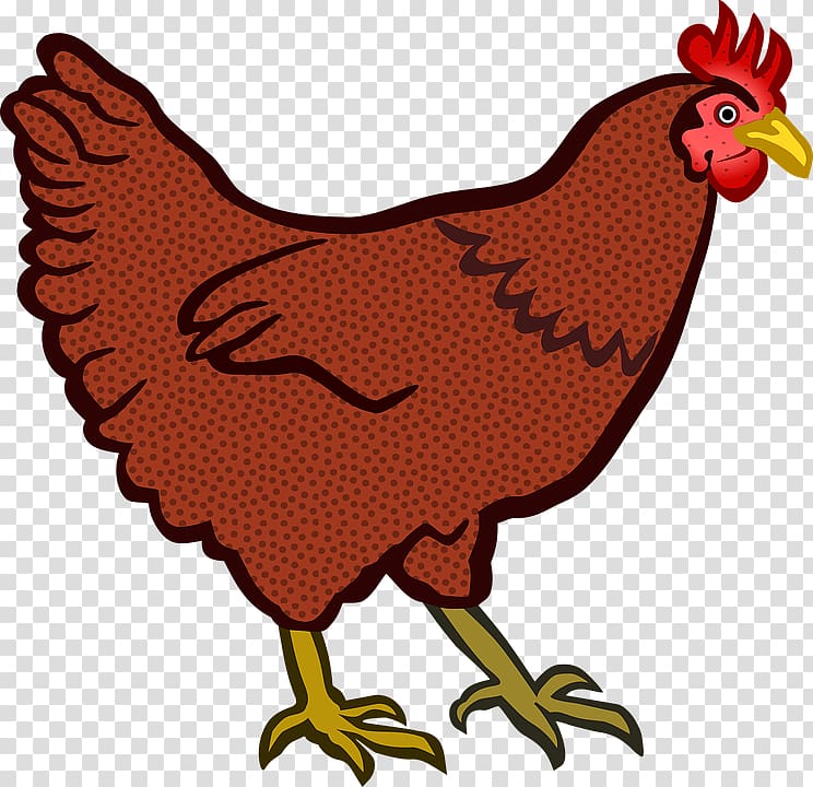 Cochin chicken Open The Little Red Hen , black and white chicken transparent background PNG clipart
