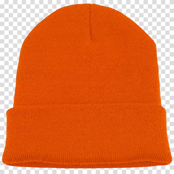 Beanie Knit cap Yavapai College, Safety Orange transparent background PNG clipart