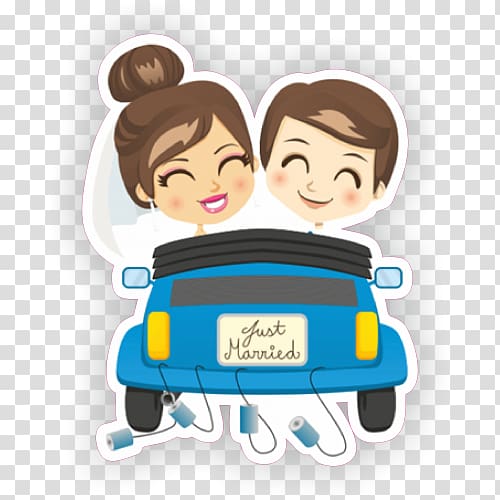 graphics Marriage, Just Married car transparent background PNG clipart