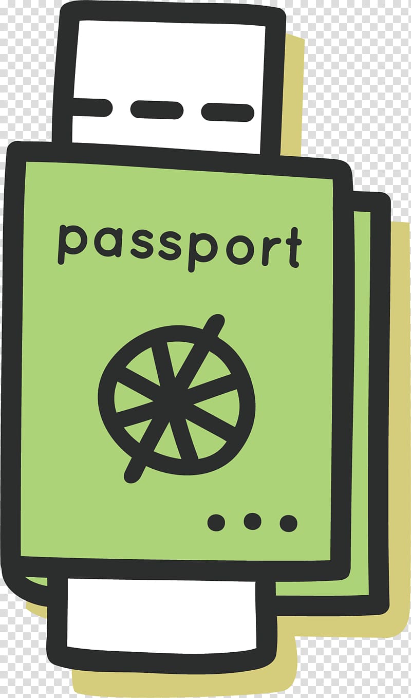 Passport Travel visa, Cartoon passport transparent background PNG clipart