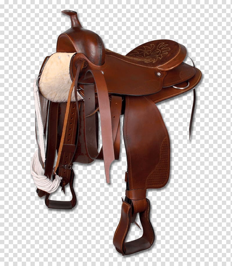 Western saddle Horse Tack Equestrian Pony, horse saddle transparent background PNG clipart