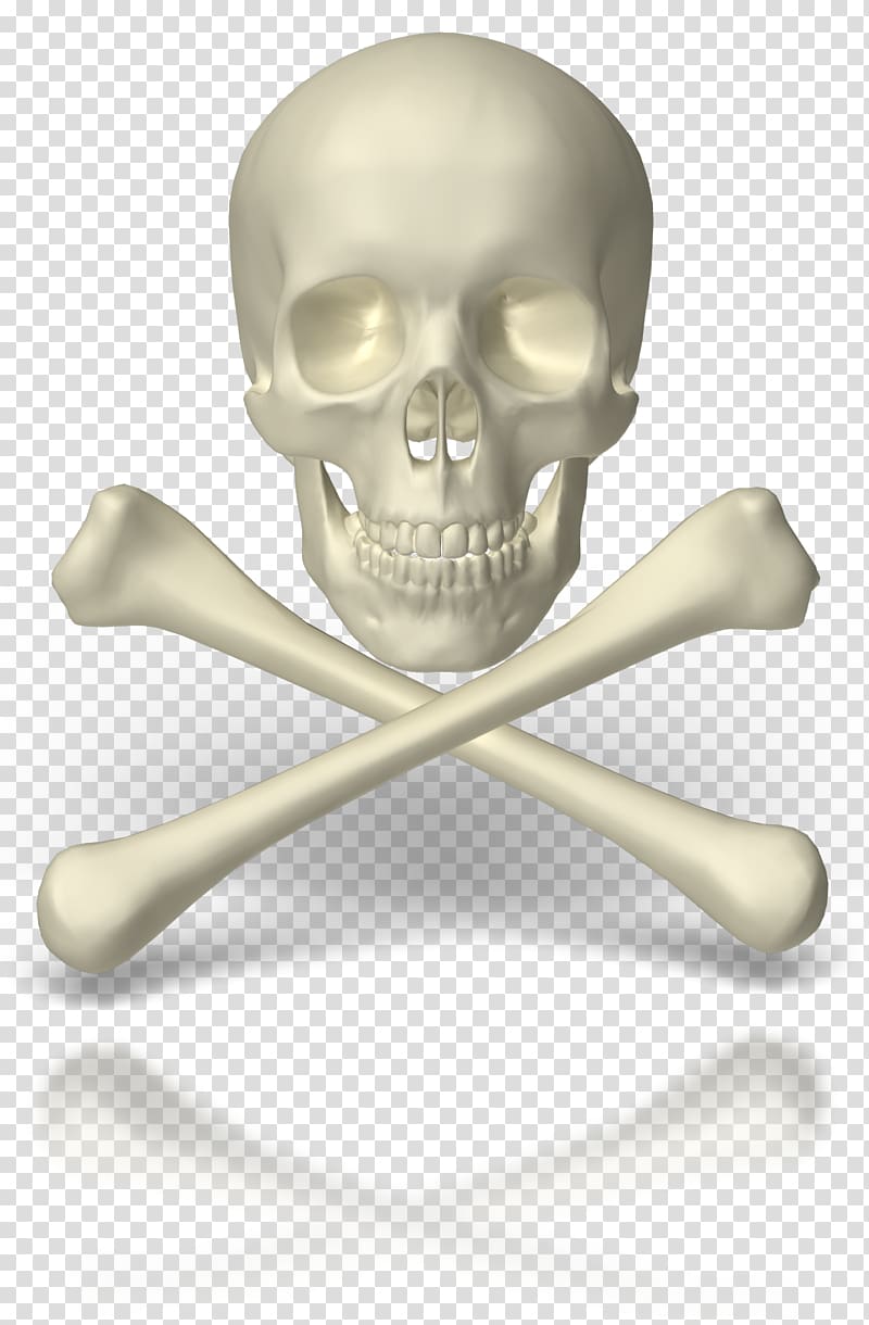 Skull and crossbones PowerPoint animation, creative skeleton transparent background PNG clipart